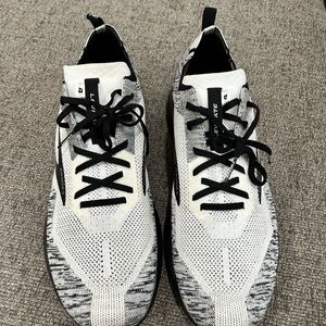 White and Black Athletic Sneakers
